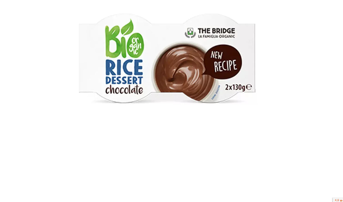 Dessert mit Reis und Schokolade, glutenfrei 2x130g EKO THE BRIDGE - Biogo.de