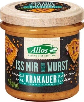 VEGANE PASTA A’LA KRAKAUER WURST GLUTENFREI BIO 135 g - ALLOS - Biogo.de