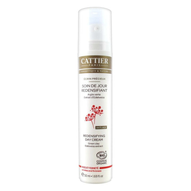 Tagesgesichtscreme für reife Haut von CATTIER, 50 ml, pflegende Creme in einem weißen Tiegel mit grüner Verpackung