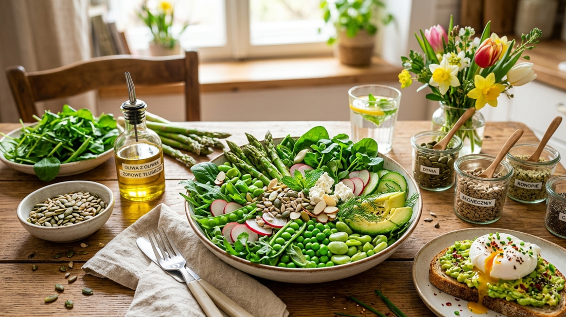 Frühling auf dem Teller - Rezepte mit grünem Gemüse, Samen und gesunden Fetten