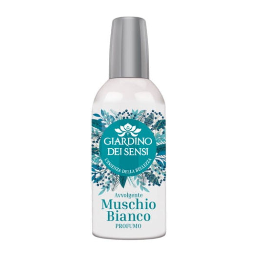 Weiße Moschus Parfüm Flasche von Giardino dei Sensi, 100 ml, elegantes Duftdesign, für Damen und Herren