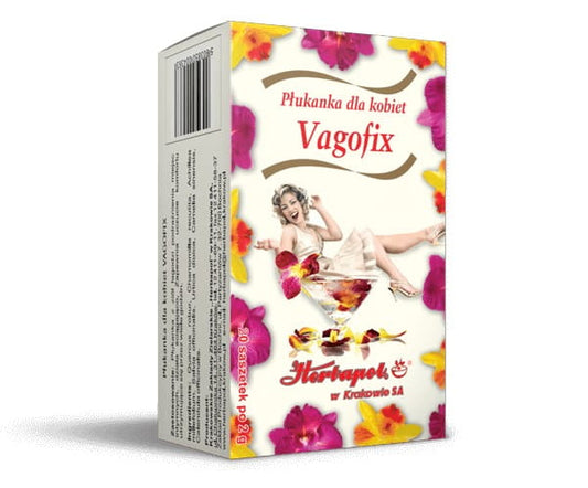 Herbapol Vagofix Frauenspülung, 20x2g, natürliche Kräuterpflege gegen Frauenbeschwerden, Packung mit einzelnen Portionen