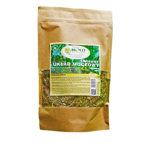 Biolite Harnwege 100 g von BIOLIT, naturreines pflanzliches Heilmittel in einer Packung, sichtbare Verpackung mit Produktetikett