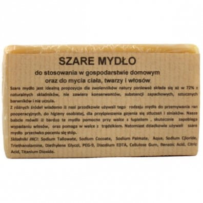 Carmen Grey Seife 350 g Haar- und Körperwaschmittel, cremige Textur, ideal für Haut und Haar, in grauer Verpackung