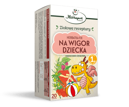 Herbapol Fix-Tee für die Vitalität von Kindern, Kräutertee in Packung, natürliche Inhaltsstoffe, kindgerechte Zubereitung