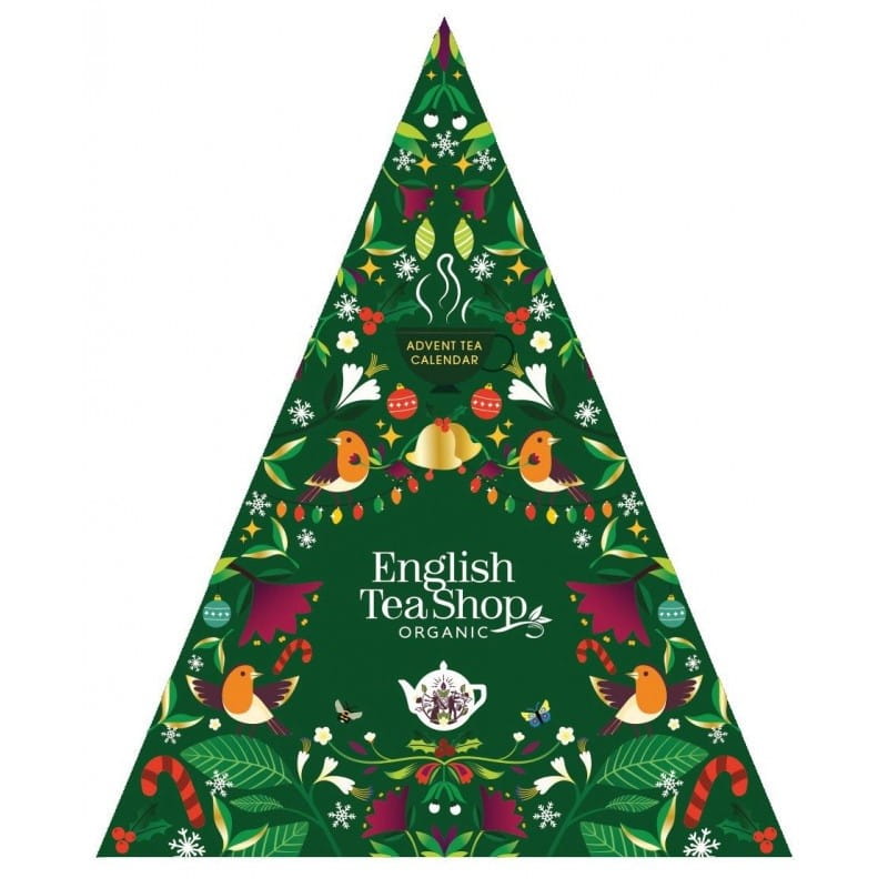 Calendário do Advento Triângulo Verde 25 Pirâmides BIO 50g ENGLISH TEA SHOP Imagem secundária do produto