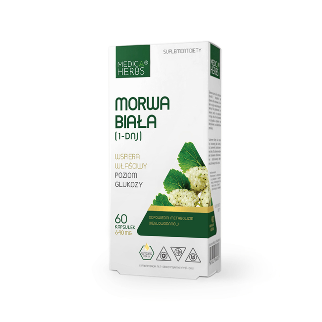 MEDICA HERBS Bílá moruše 640mg, 60 tobolek (1% 1-DNJ) Main Image