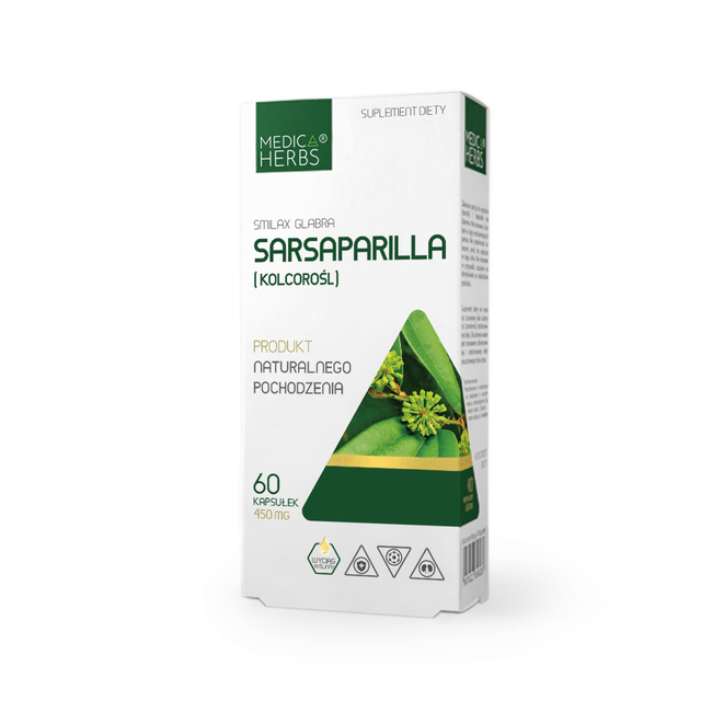 MEDICA HERBS Sarsaparille (Spikenard) 450mg, 60 kapslar. Main Image