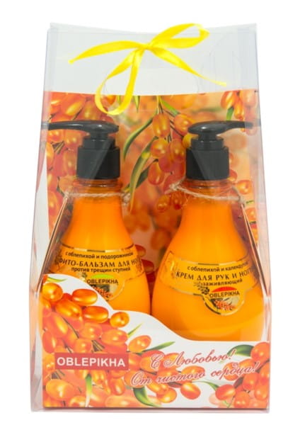 Set aus Handcreme und Fußcreme von UKRAIŃSKIE KOSMETYKI, jeweils 275 ml, mit pflegenden Inhaltsstoffen.