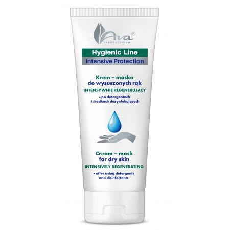 Hygienische AVA LABORATORIUM Maske für trockene Hände, 200 ml Flasche, feuchtigkeitsspendende Handpflege, Produktbild