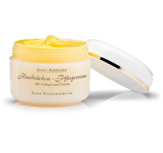 Hautpflegecreme mit Kollagen und Karotin, 125 ml, von Kräuterhaus Sanct Bernhard, mit cremiger Textur für gepflegte Haut