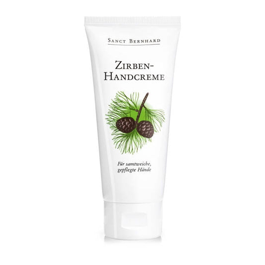 Zirben Handcreme mit Latschenkieferöl in 100 ml, gepflegte Hände, Kräuterhaus Sanct Bernhard, natürliche Hautpflege