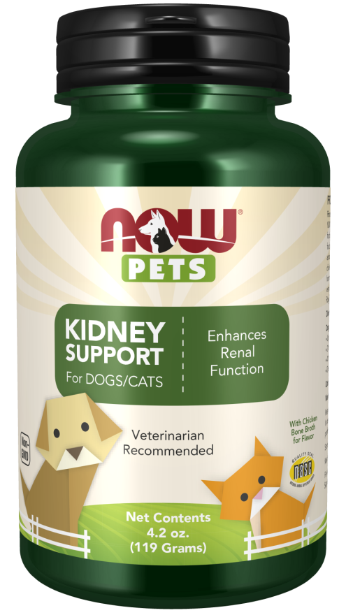 Nierenhilfe für Hunde und Katzen von NOW Pets, 119 g, flüssiges Ergänzungsfutter zur Unterstützung der Nierenfunktion.