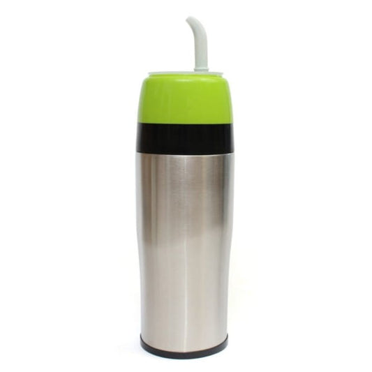 Grüner Yerbomos Drive von Oranżada Matermo, 350 ml, aus Edelstahl mit grünem Design, ideal für unterwegs