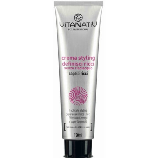 Vitanativ Lockenstylingcreme für mehr Definition und Glanz, cremige Textur, schützende Inhaltsstoffe, für lockiges Haar