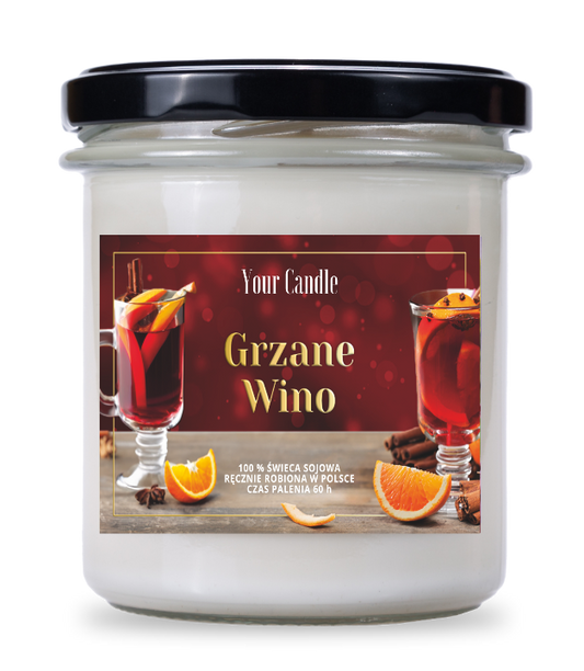 Soja-Wine Duftwärmekerze von YOUR CANDLE in 300 ml, mit warmem, einladendem Duft, ideal für gemütliche Abende.
