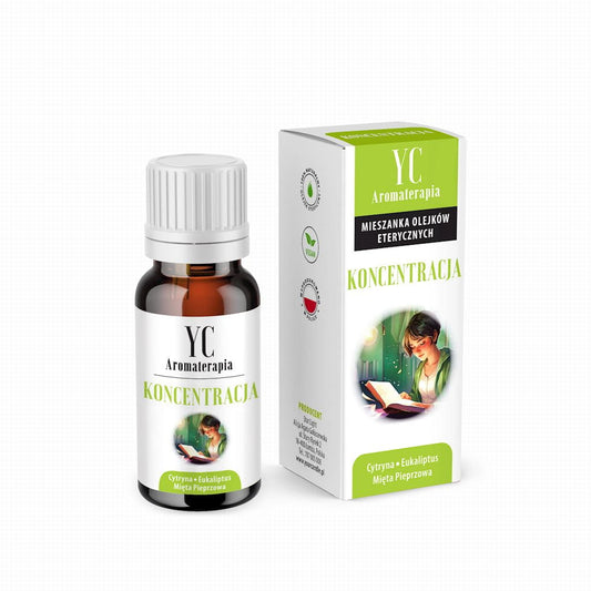 Ätherisches Öl-Mischung für Konzentration von YOUR CANDLE, 10 ml Flasche, mit natürlichem Duft, ideal für Kerzen und Aromatherapie.