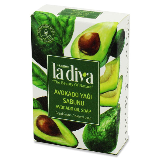 AWOCADO Wash von LA DIVA, 100 g, cremige Textur in grüner Verpackung, ideal für die Hautpflege.