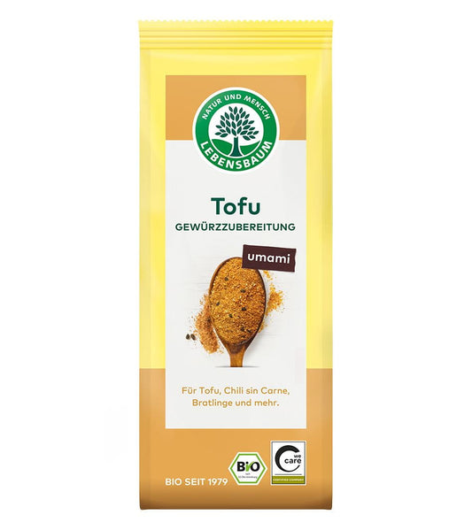 Bio Tofu-Gewürz von Lebensbaum in 60 g Packung, mit natürlichen Kräutern und Gewürzen für vegetarische Gerichte.
