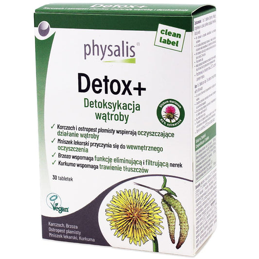 PHYSALIS LIBERARY Entgiftungstabletten, 30 Stück, natürliche Nahrungsergänzung mit Physalis für Entgiftung und Wohlbefinden