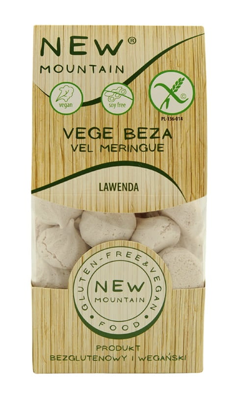 Vegan glutenfreie Blaubenbänse von New Mountain, 50 g, glutenfreie Süßigkeit, schokoladig und vegan, auf weißem Hintergrund.