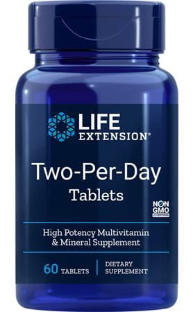 Leben Extension Two-Per-Day Multivitamin 60 Tablets Main Image