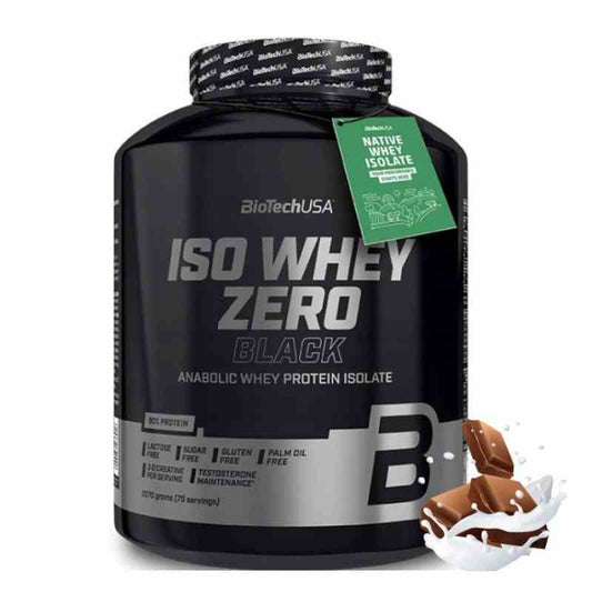 BioTech USA Iso Whey Zero Schokoladengeschmack in 2270g Verpackung, Proteinpulver mit Schokoladengeschmack, gesundes Nahrungsergänzungsmittel