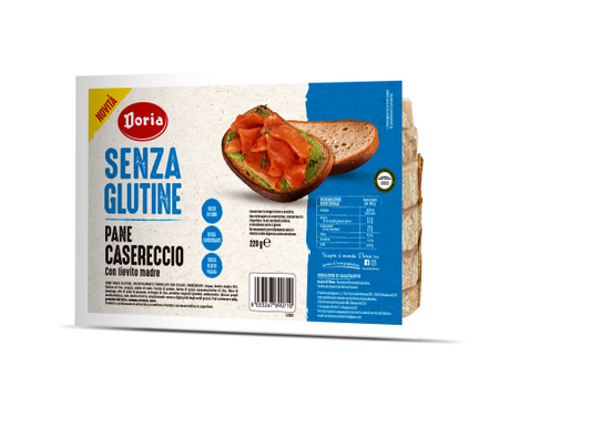 Glutenfreies Hausschnittbrot von DORIA, 220 g, frisches, knuspriges glutenfreies Brot für den Alltag.