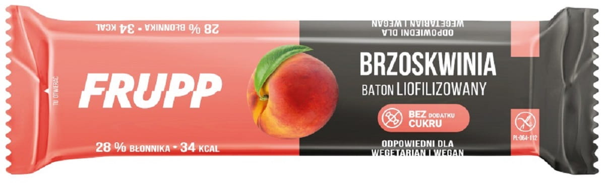 GLUTENFREIER GEFRIERGETROCKNETER PFIRSICHRIEGEL 10 g – CELIKO (FRUPP) MHD: 10-2026
