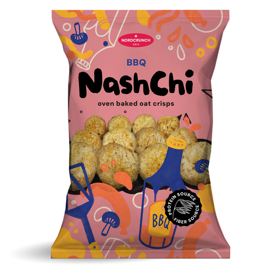 Protein Christmas mit BBQ-Geschmack, NORDCRUNCH, 60 g, knusprige Chips mit würzigem BBQ-Geschmack, ideal für Protein-Snacks.