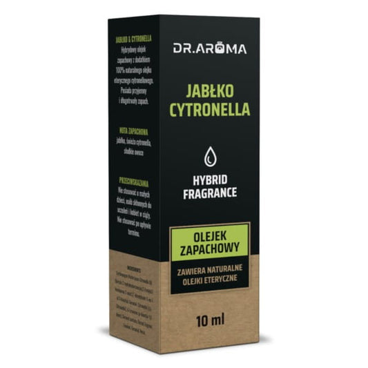 DR.AROMA Apfel und Citronella Öl, 10 ml Flasche mit ätherischem Duftöl, für Aromatherapie und natürliche Raumluftpflege