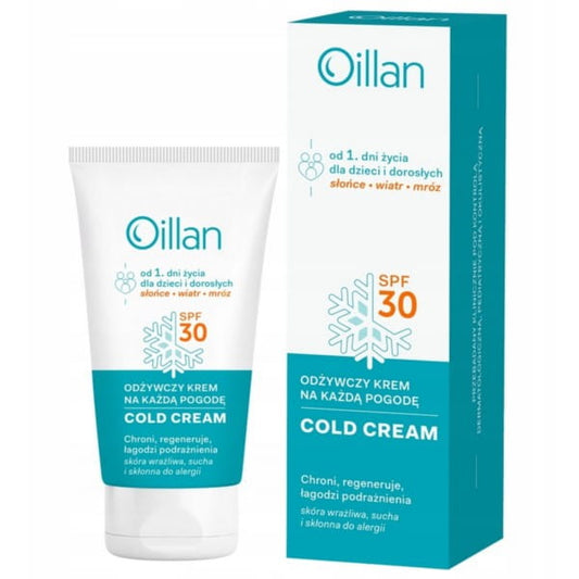 HIMALAYA Oillan Cold Cream, schützende Gesichts- und Körpercreme in 50 ml, cremige Textur und pflegende Wirkung sichtbar.