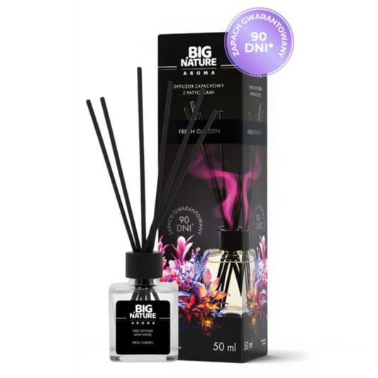 Diffusor Big Nature FRESH GARDEN mit 50 ml Duftöl, natürliche Raumduft-Atmosphäre, ästhetisches Design