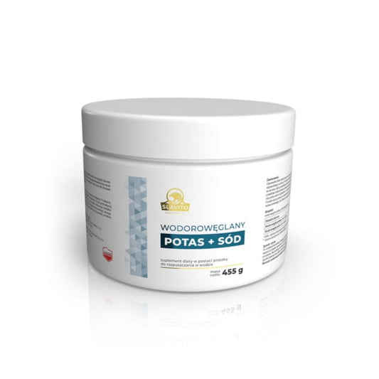 Dystrybutor Biogo.pl Slavito Bikarbonate Kalium + Natrium, 455 g, chemisches Pulver in Dose, für Haushalt und Küche