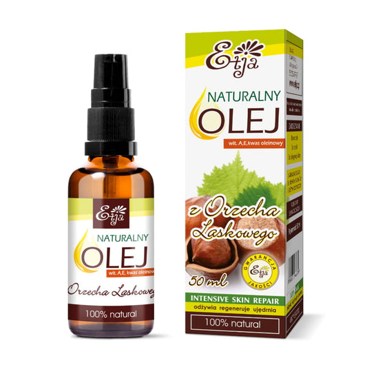 Unraffiniertes, kaltgepresstes Haselnussöl 50 ml ETJA MHD: 12-2026