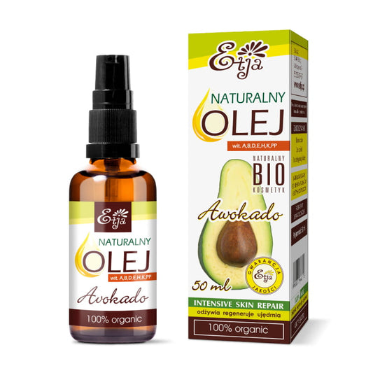 Bio-Avocadoöl, unraffiniert, 50 ml, ETJA MHD: 12-2026