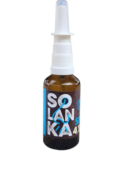 Sole-Spray 4,1% Mineralisierung von BIOGO.PL, 50 ml Flasche mit Spray für Mineralstoffanreicherung