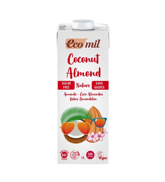 Kokosgetränk mit Mandeln ohne Zucker BIO 1000 ml ECOMIL - Biogo.de Pääkuva