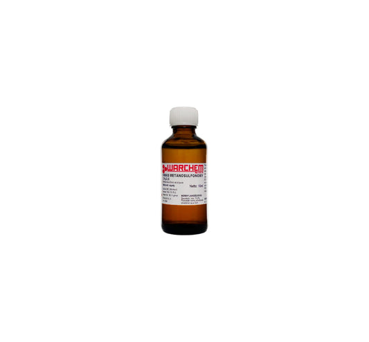 Reine Methansulfonsäure in 10ml Flasche von WARCHEM, chemische Lösung für industrielle Anwendungen, klare Flüssigkeit