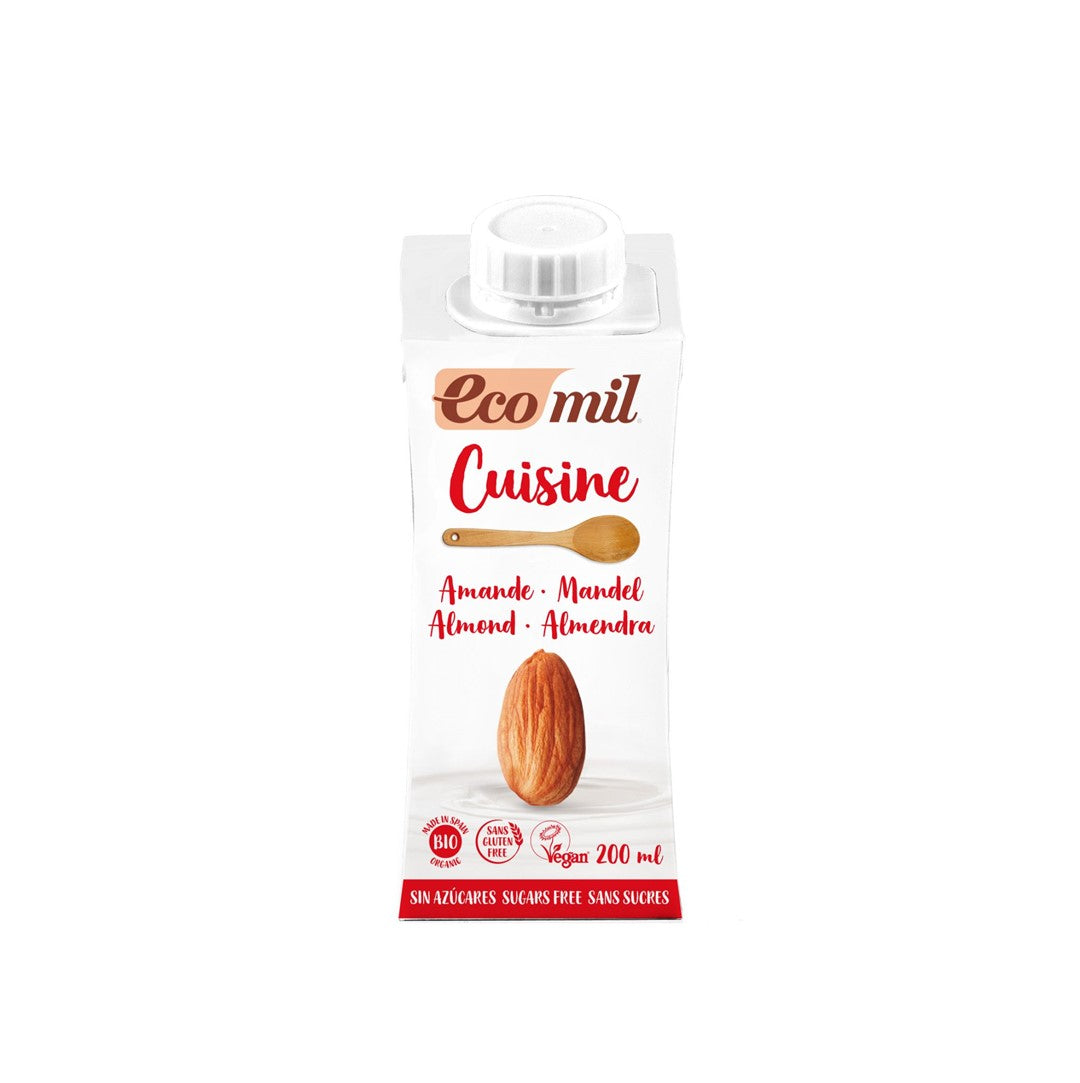 Almond cooking cream without sugar BIO 200 ml ECOMIL