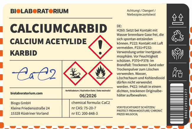 Calciumcarbid BIOLABORATORIUM 5 kg Main Image