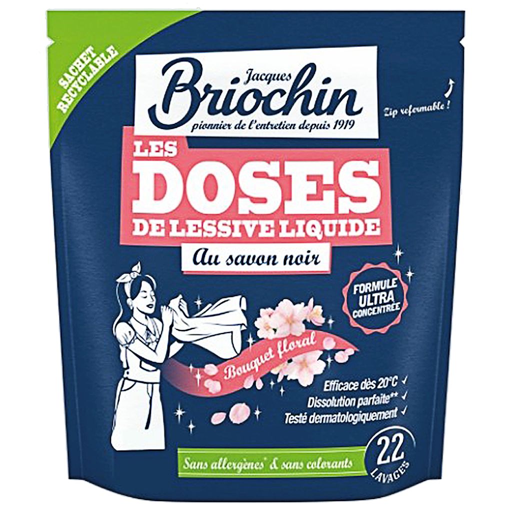 Universal Flower Washing Capsules on Gray Soap Base (22 Pieces) - BRIOCHIN