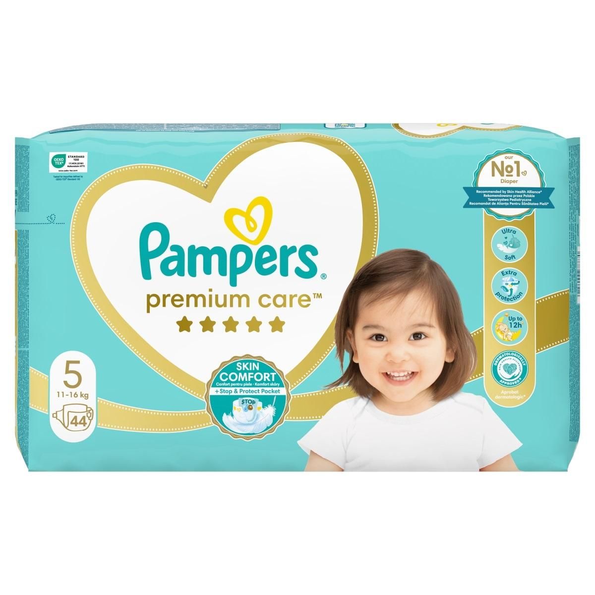 Premium Care Windeln Größe 5 Pampers 44 dona