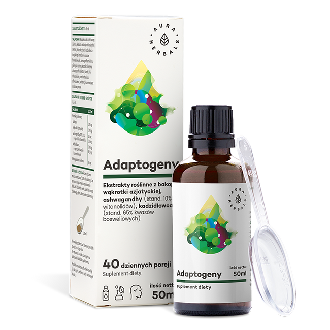 Adaptogény - Pennywort Ashwagandha vonné tyčinky - tekuté 50ml AURA HERBALS Main Image