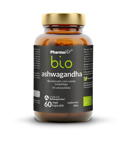 Estratto di Ashwagandha BIO 60 capsule 33 g - PHARMOVIT