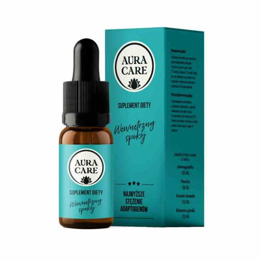 BioGo Aura Care Inner Calm Adaptogene in 10 ml Flasche, natürliche Ergänzung für innere Ruhe und Balance