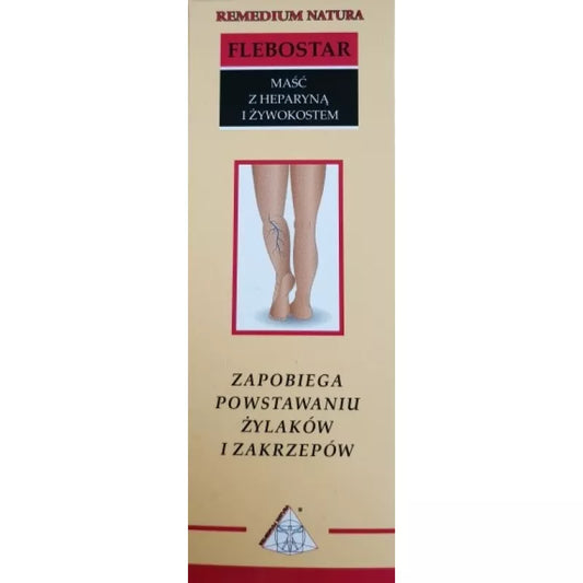 Flebostar 75 ml in einer weißen Flasche von ukrainischer Kosmetik, geeignet für Hautpflege und spezielle Anwendungen.
