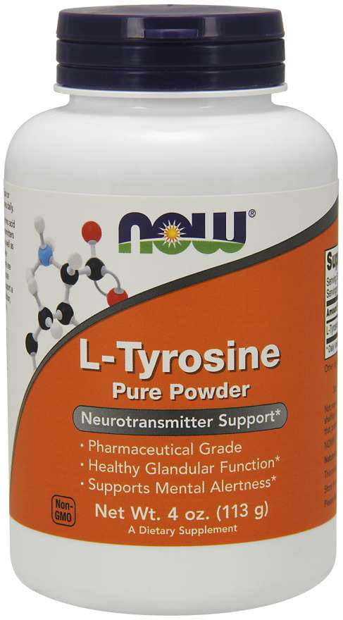 L-Tyrosin 113 g NOW FOODS MHD: 12-2026