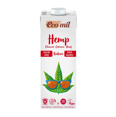 Konopný nápoj bez cukru BIO 1000 ml ECOMIL