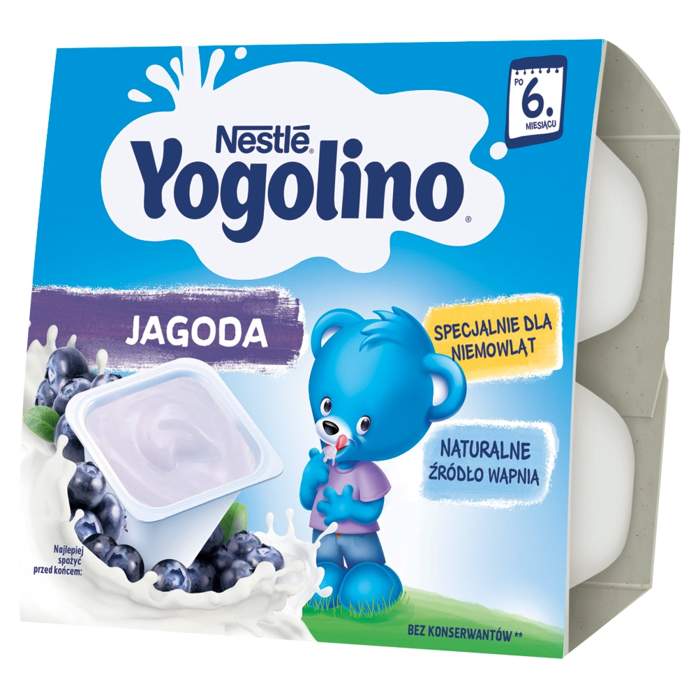 Yogolino Blåbæryoghurt efter 6 måneder Nestle 400g